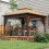 120x75cm Front Door Canopy Awning Rain Shelter, White 5