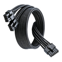 12VHPWR PVC Double 8Pin to 16Pin GPU Power Extension Cable for