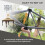 120x75cm Front Door Canopy Awning Rain Shelter, White 7