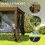 100x75cm Front Door Canopy Awning Rain Shelter, Clear 9