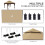 120x75cm Front Door Canopy Awning Rain Shelter, White 9