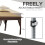 120x75cm Front Door Canopy Awning Rain Shelter, White 10