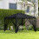 196x75cm Front Door Canopy Awning Rain Shelter, Clear 5