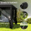 196x75cm Front Door Canopy Awning Rain Shelter, Clear 9