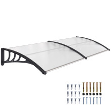75x195cm Front Door Canopy Awning Rain Shelter, White