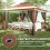 3x4m Hexagon Pop Up Gazebo with Netting, Beige 9