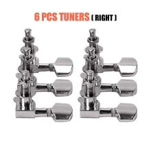 (6PCS Diamond Right) 2-6 PCS Guitar String Tuning Pegs Tuner Full-closed Tuner Machine Heads for Electric Guitar Folk Acoustic Guitar Tuning Pegs