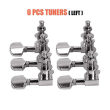 (6PCS Diamond Left) 2-6 PCS Guitar String Tuning Pegs Tuner Full-closed Tuner Machine Heads for Electric Guitar Folk Acoustic Guitar Tuning Pegs
