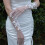 Durchsichtige, transparente weiße Handschuhe mit-Weiß 6