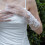 Durchsichtige, transparente weiße Handschuhe mit-Weiß 9