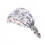 Elastisk bomulls trykt hodeplagg lue - Komfortabelt hodeplagg for kvinner White 4