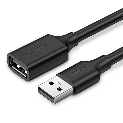 Cable de extensión Ugreen USB-A 2.0, 0,5 m - Negro