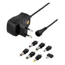 Adattatore di rete Deltaco Universale 3-12V, 7,2W - Nero