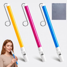 3 PCS Slide Whistle, Plastic Sliding Whistle Instrument with Stainless Steel Sli