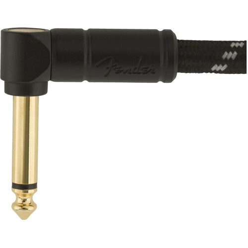 Fender Fender Deluxe Instrument Cable, Straight/Angle, Gold Jacks, 10ft 2