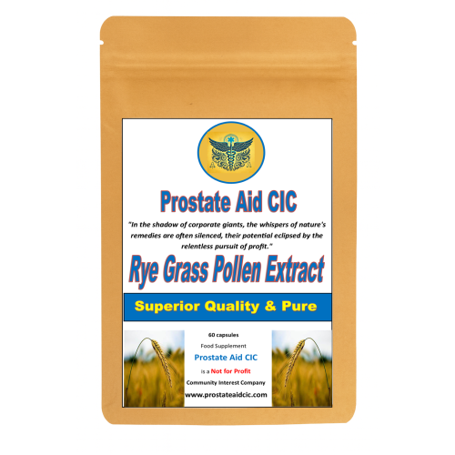 Rye Grass Pollen Extract 750mg, Cernilton, 60 caps