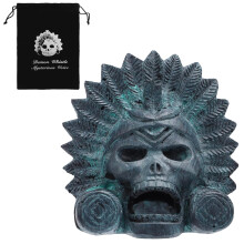 Aztec Death Whistle Ceramic Skull 125dB Loudest Screaming Whistles, Authentic Hu