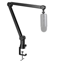 SUNMON Boom Arm Compatible with Blue Yeti, Microphone Stand with Cable Management Channel, Fully Adjustable, Heavy Duty Metal Mic Stand with Desk Mou