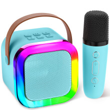 Aplsinvivi Mini Karaoke Machine Speaker for Kids, Toys for Girls Boys Friends Ag