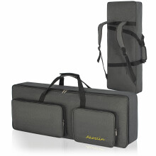 AKOZLIN 49 Key Keyboard Bag Portable Electric Piano Padded Case Gig Case Universal Oxford Thicken Gig Bag with 10mm Pearl Padded 31"10"4"
