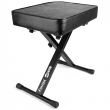 RockJam Adjustable Piano Bench/Keyboard Bench, Thick Padded Piano Stool Seat, Fo