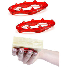 Lot de 2 porte-savons sans résidus ni salissures pour le bain et la douche, rose rouge