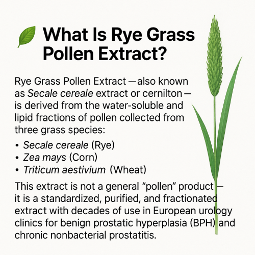 Rye Grass Pollen Extract 750mg, Cernilton, 60 caps 2