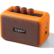 Leo Jaymz 5W Mini Guitar Amp, Portable BT Electric Guitar Amplifier, Dual Speaker Rechargeable, Clean & Overdrive Tone, Headphone Jack for Home Bedroo