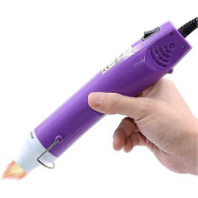 Pistolet à chaleur électrique miniature 300 W, idéal pour le thermoformage et le gaufrage (violet).
