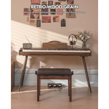 STRICH Digital Piano 88 Keys, Hammer-Action Weighted Keyboard, Full size Electri