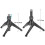 Neewer Neewer Foldable Iron Mini Desktop Microphone Tripod Stand, Adjustable Height 4.9 4