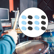 12Pcs Drum Dampener Gels,2 Colors Silicone Drum Silencers Dampening moon gels,Dr