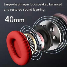 Casque Bluetooth sans fil P9 avec réduction de bruit et qualité sonore Hi-Fi