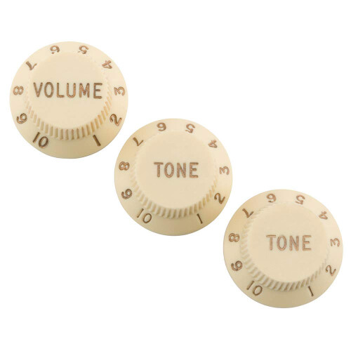 Fender Fender Road Worn Stratocaster Knobs (1/4") - Aged White