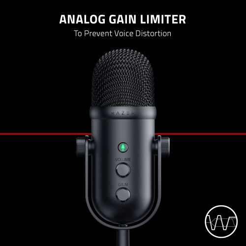 Razer Razer Seiren V2 Pro - Professional-Grade USB Microphone for Streamers (Dynamic M