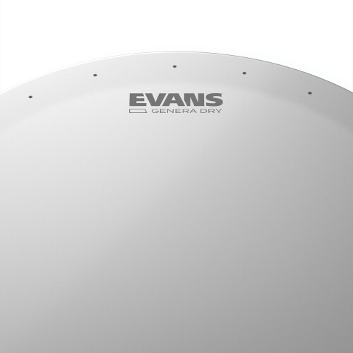 Evans Genera Dry Coated Snare Drum Head - 12 Snare Drum Head - Balanced Attack, 1