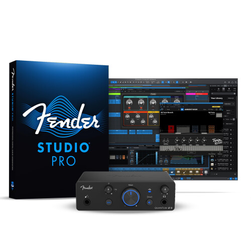 Fender Fender Quantum LT 2 | USB-C Audio Interface for Music Production, MAX-HD Mic Pre