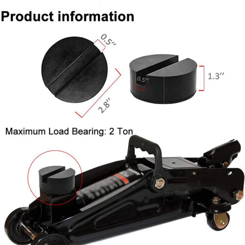 Rubberen krikpads voor auto's   4-Pack 2