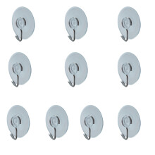 12er-Pack Wandhaken mit Saugnapf – transparente, selbstklebende Saugnapfhaken