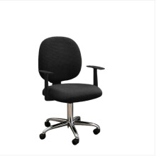 Elastischer Polar-Fleece-Bürostuhlbezug in Unifarben – Universelle Passform, Staubdicht & Abnehmbar Black