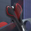 Fahrradsattel aus Silikon Black+Red 5