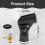 6PCS Microphone Clip Mic Holder, Black 2