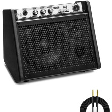 Coolmusic Mini Electric Drum Amp 20W, Bluetooth Electronic Drum Amplifier Keyboa