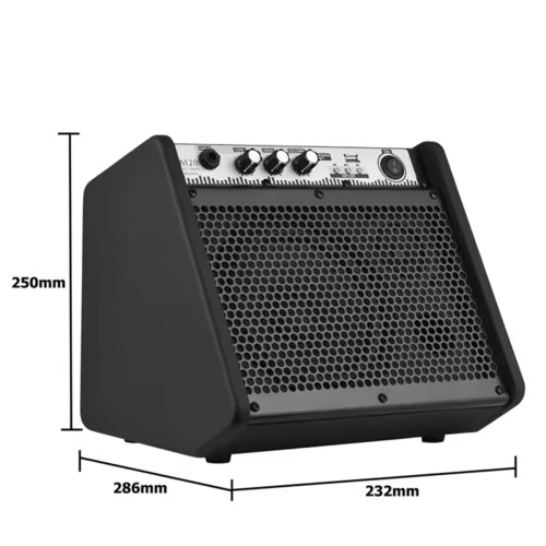 Coolmusic Mini Electric Drum Amp 20W, Bluetooth Electronic Drum Amplifier Keyboa 2