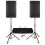 Vonyx VSA150S 15" Bluetooth Active PA Speaker System 1000W with Speaker Stands, 1