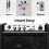 Coolmusic Mini Electric Drum Amp 20W, Bluetooth Electronic Drum Amplifier Keyboa 5