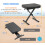 Pyle Piano Bench Guitar & Drum Stool, Adjustable Height Keyboard Seat, Folding M 3