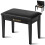 CAHAYA Piano Bench with Storage Compartment - Large Size Black Dressing Table St 1