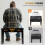 CAHAYA Piano Bench with Storage Compartment - Large Size Black Dressing Table St 3