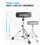STRICH Drum Throne, Height-Adjustable Padded Drum Throne, Sturdy Rotatable Guita 6
